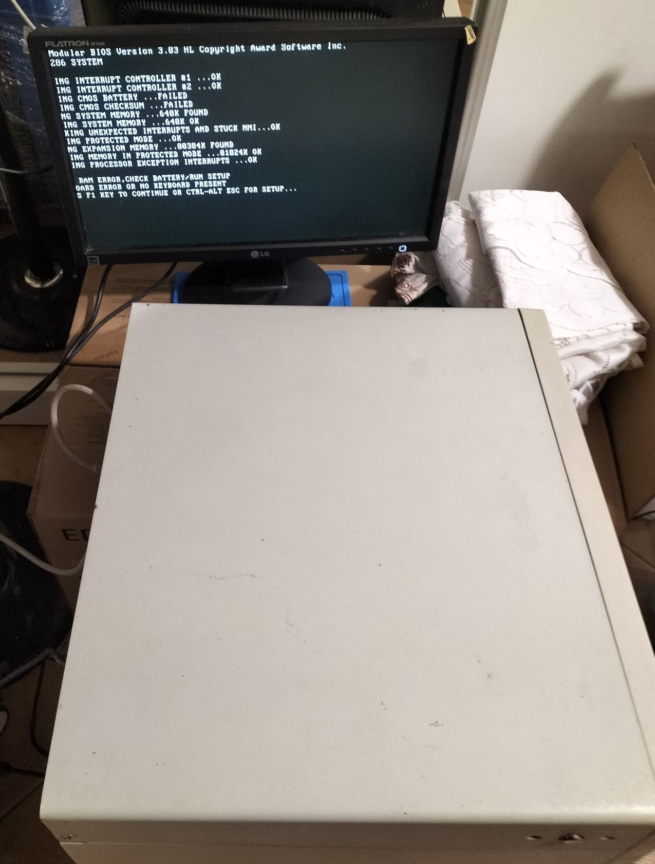 Retro komputer PC AT 286 Intec
