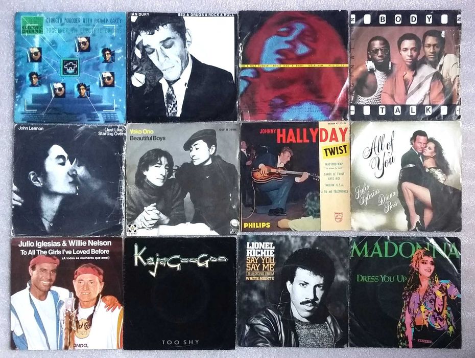 Varios discos Singles 45RTM artistas estrangeiros