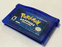Oryginalny Pokemon Sapphire GBA USA