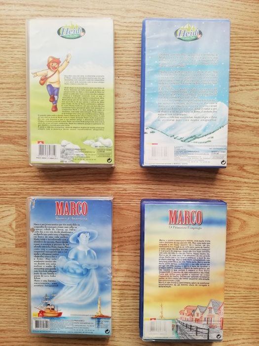 Cassetes VHS Heidi e Marco