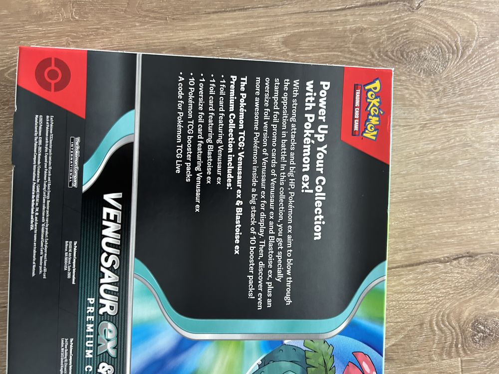 Venusaur ex & blastoise ex Premium Collection