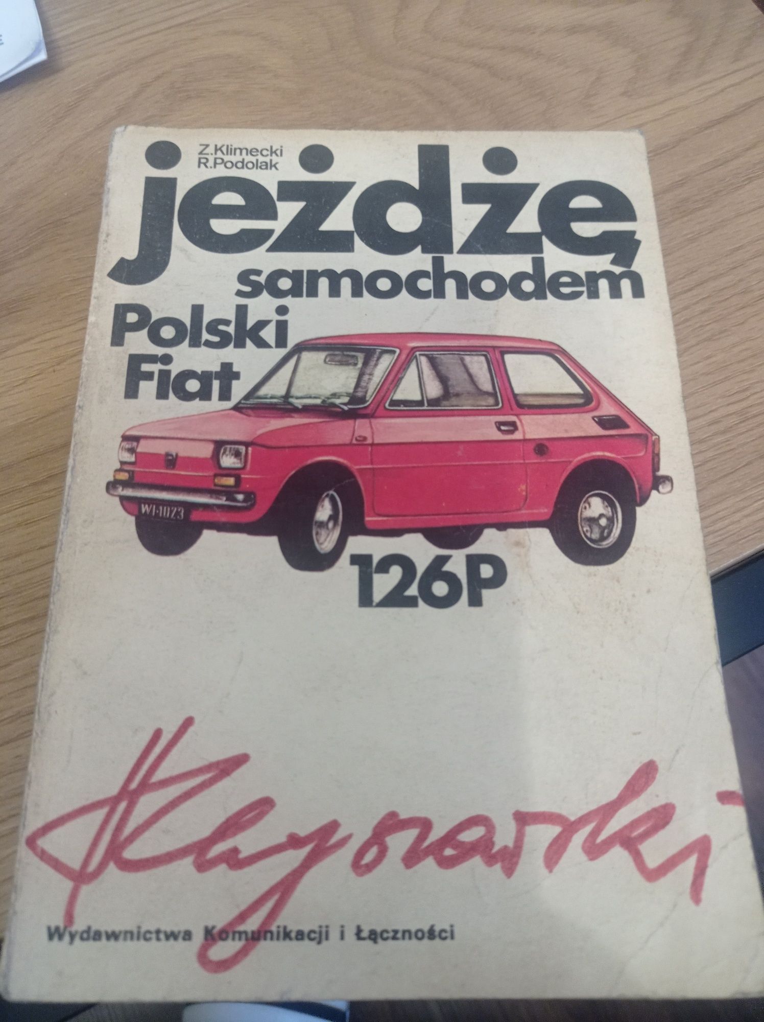 Książka jeżdżę samochodem 126p