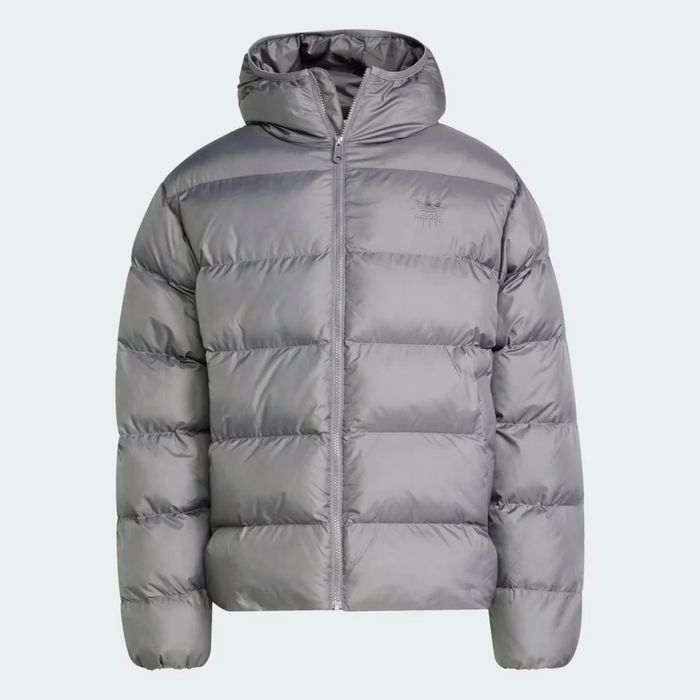 Сірий Пуховик Адідас M, L : Adidas Tonal Puffer down jacket