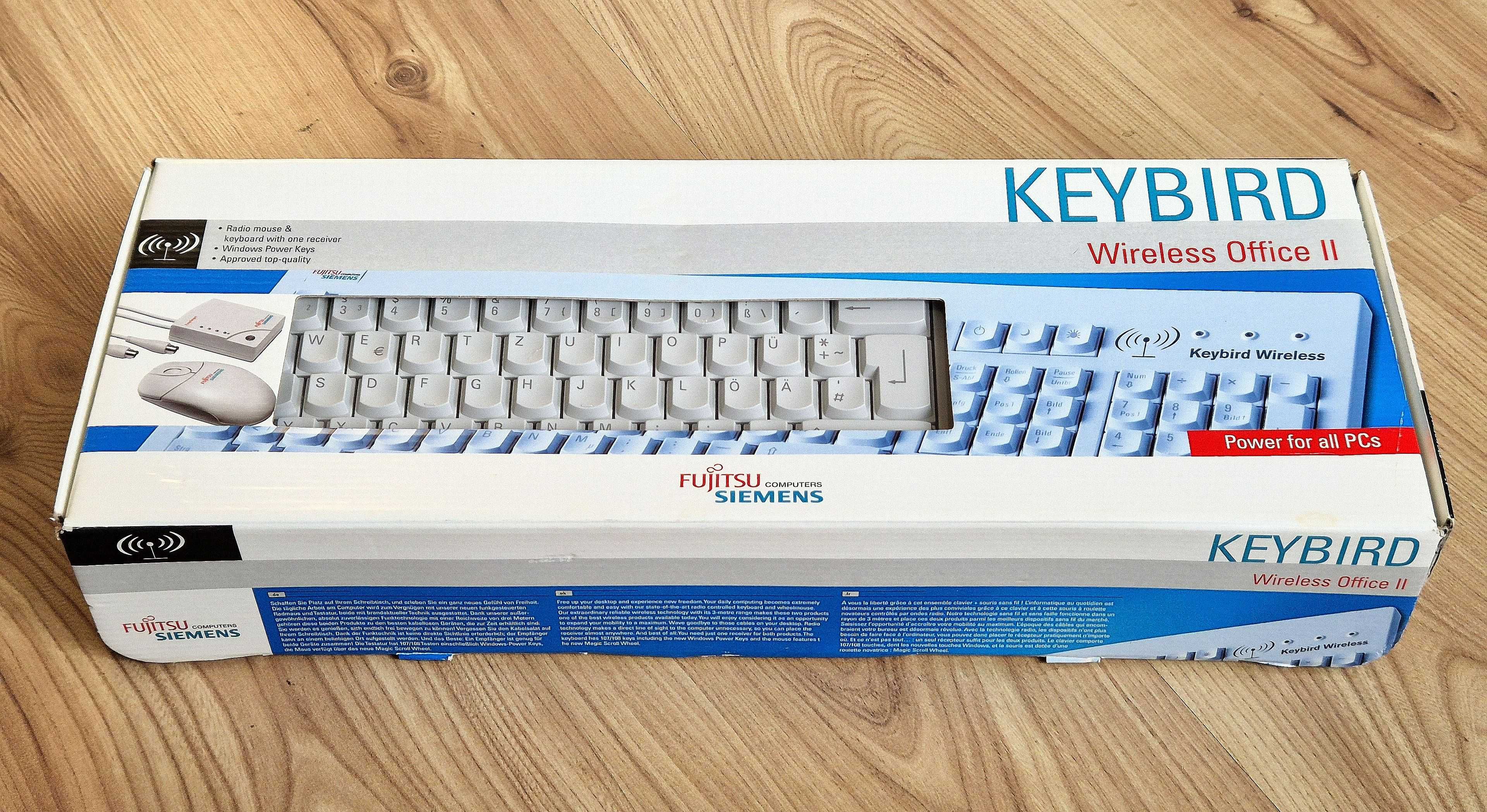 Klawiatura mysz radiowa retro KEYBIRD Wireless Office Fujitsu Siemens