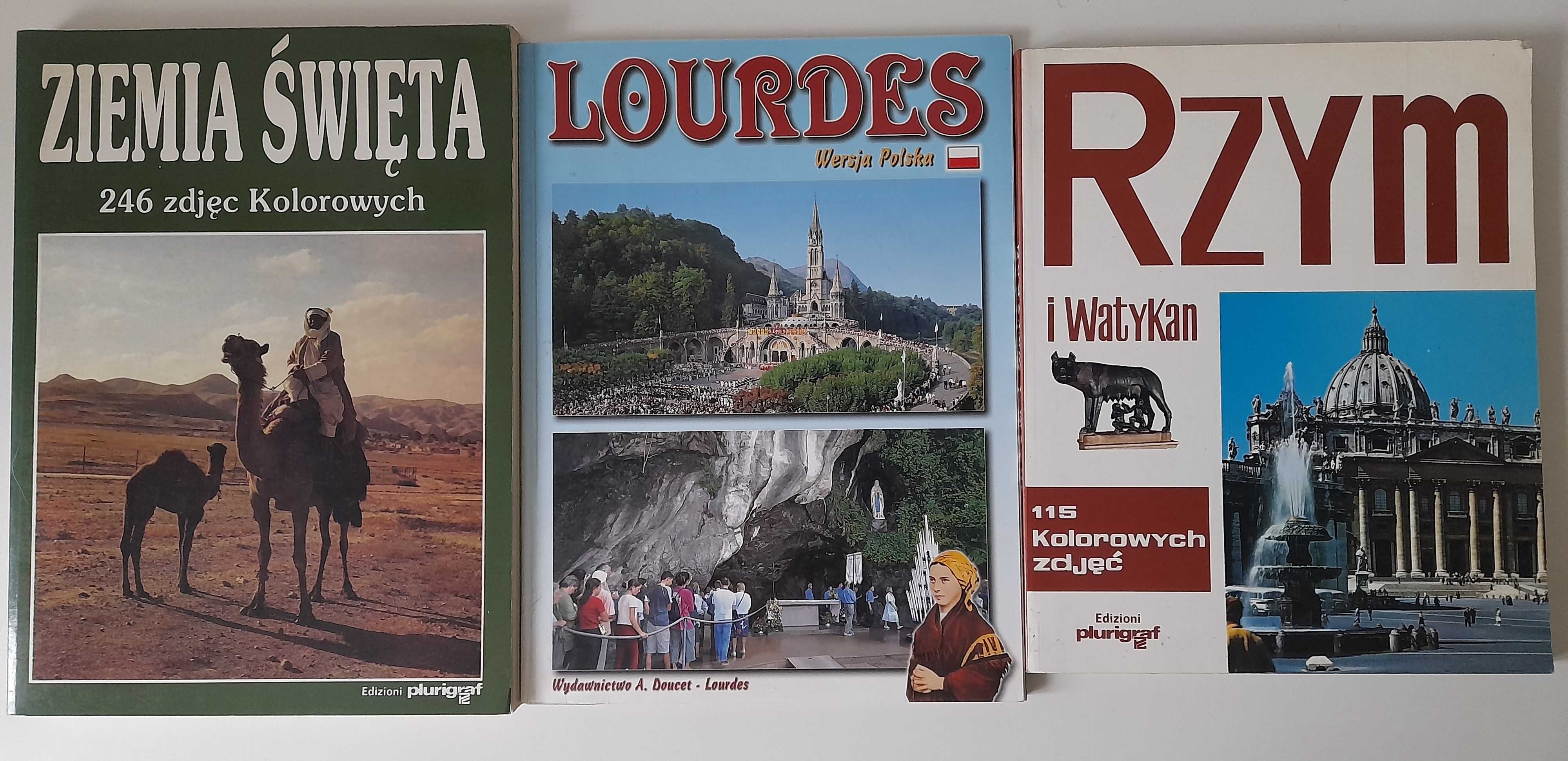 Albumy miejsc świętych Ziemia Święta, Lourdes, Rzym i Watykan