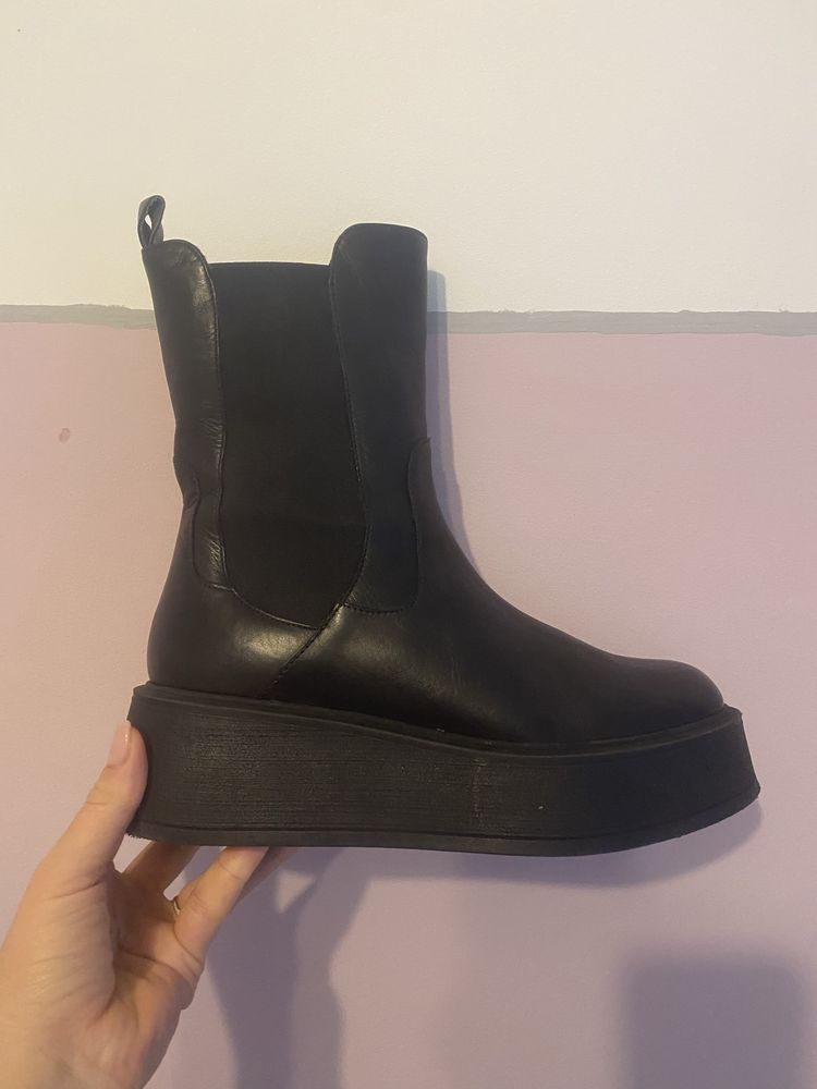 skórzane buty , jak nowe