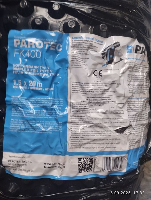 Folia kubelkowa nowa