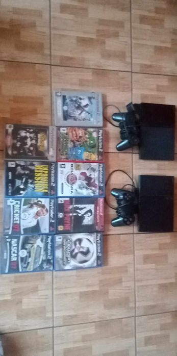 2 konsole PlayStation 2 i gry