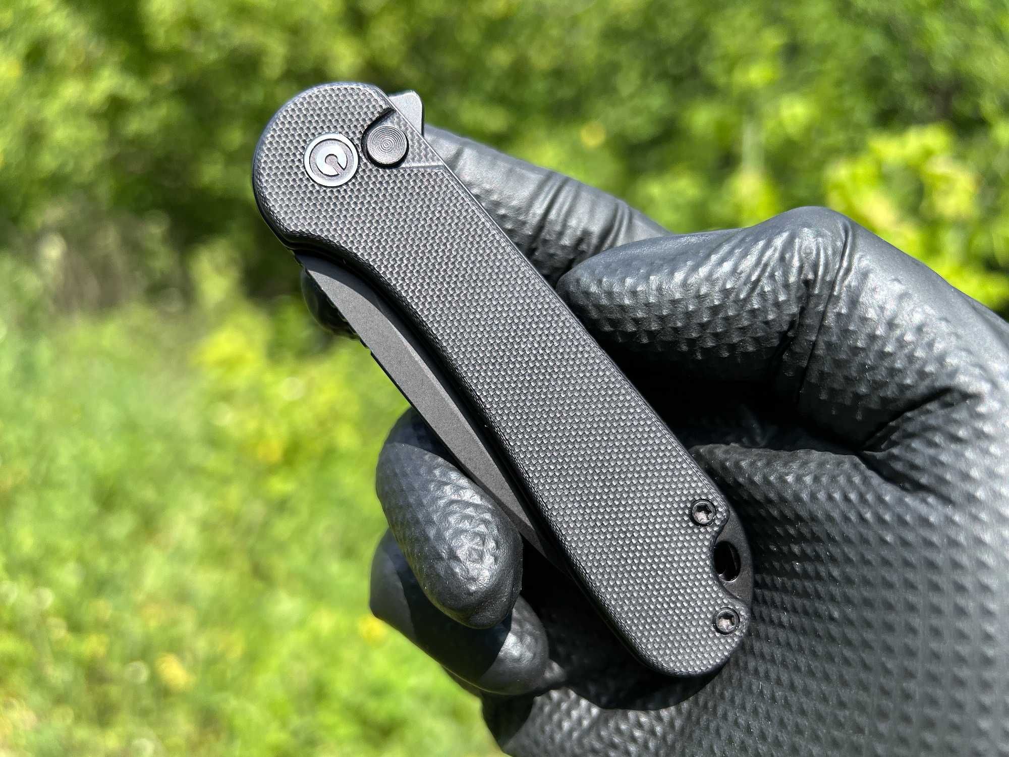 Складний ніж Civivi Elementum II Button Lock Black/Green G-10