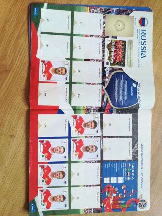 Album na naklejki Russia 2018