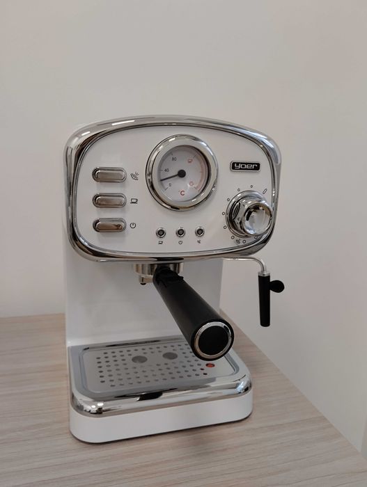 Ekspres ciśnieniowy Yoer 1100 W 15 bar + spieniacz do mleka