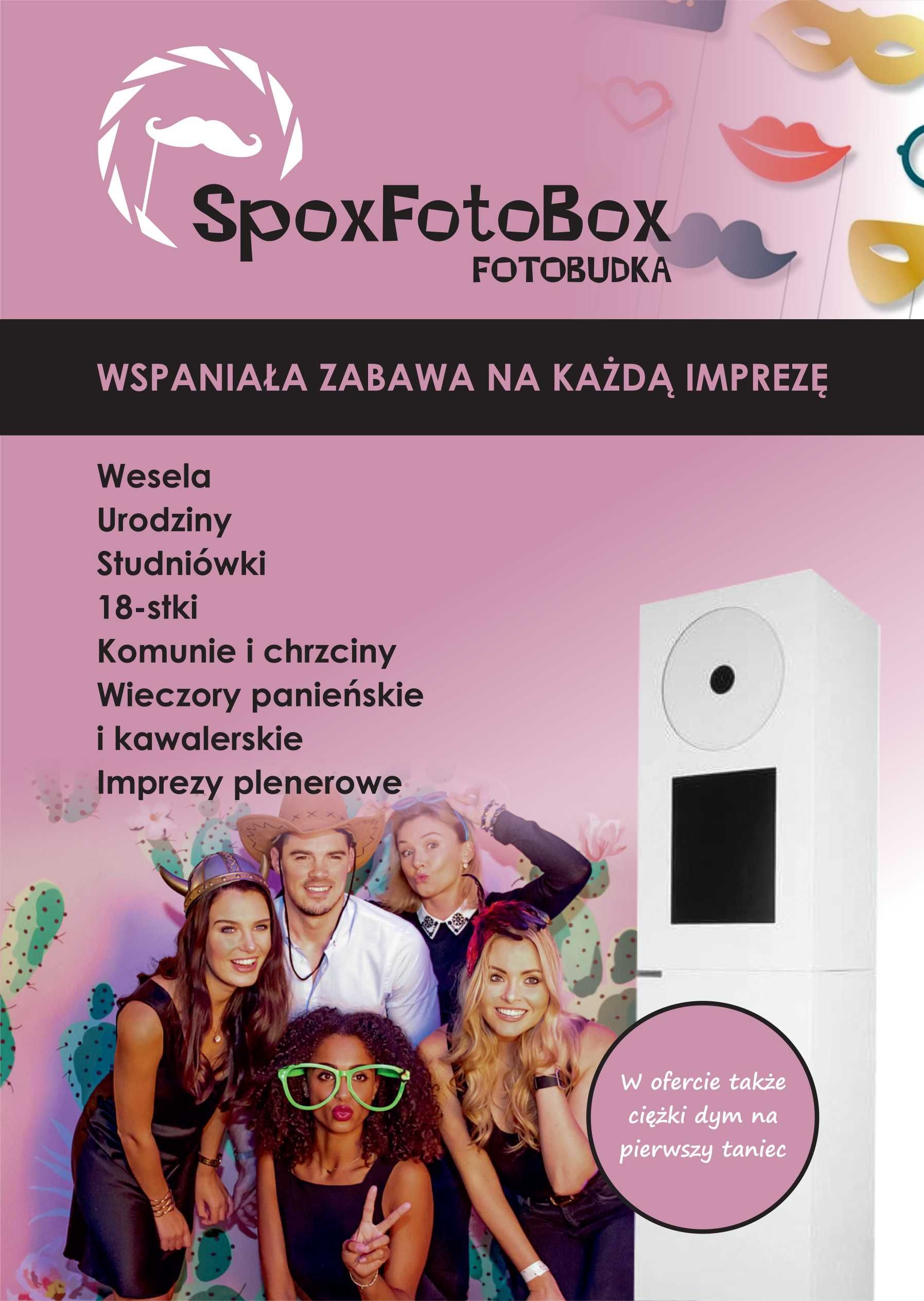 Fotobudka na wesela imprezy 18-stki. SpoxFotoBox.  PROMOCJA