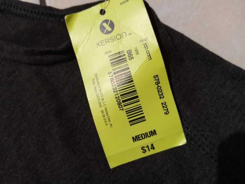 XERSION USA - NOWA! z LOGO i Metkami Koszulka Męska rozmiar M/L