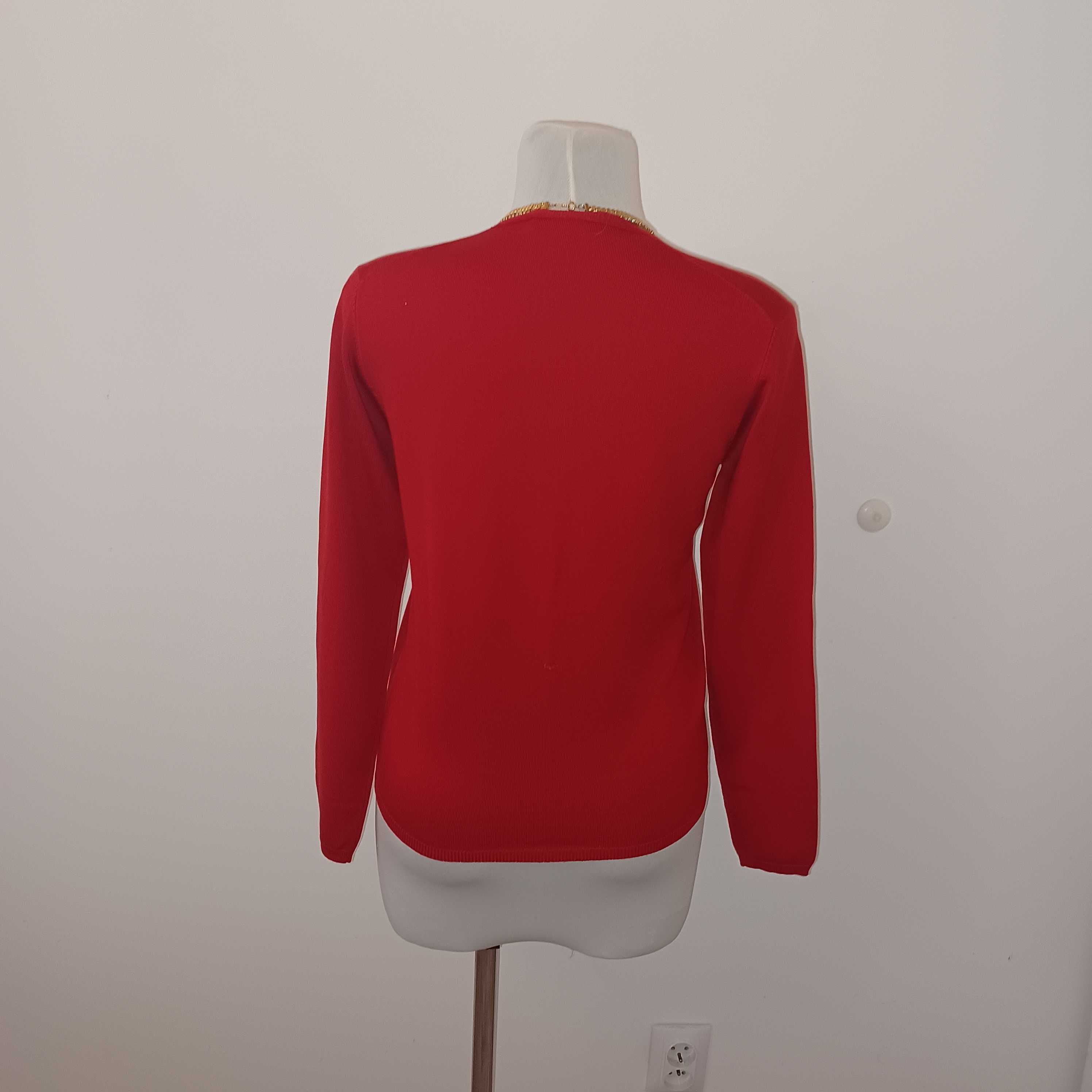 Repeat sweter kardigan klasyczny zgrabny 80% jedwabiu dla M/L