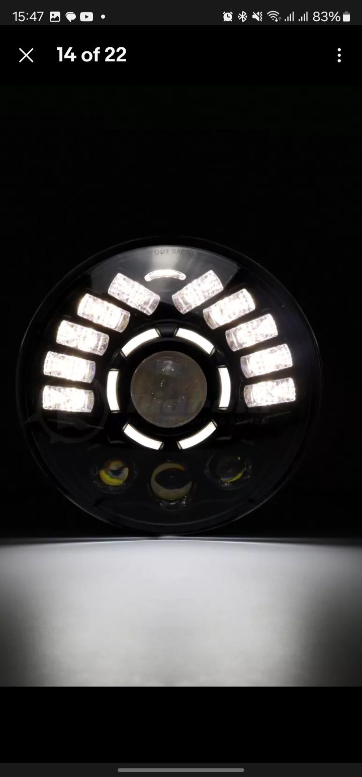 7ми-дюймова 150W LED фара з денними ходовими вогнями
