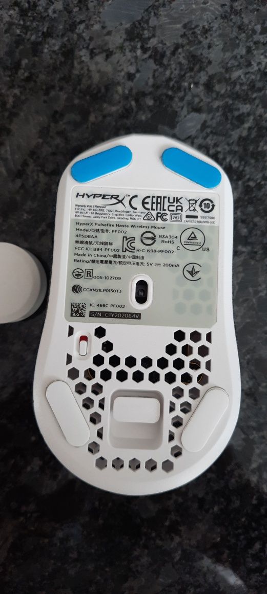 Bezprzewodowa mysz myszka Hyperx Pulsefire uszkodzona