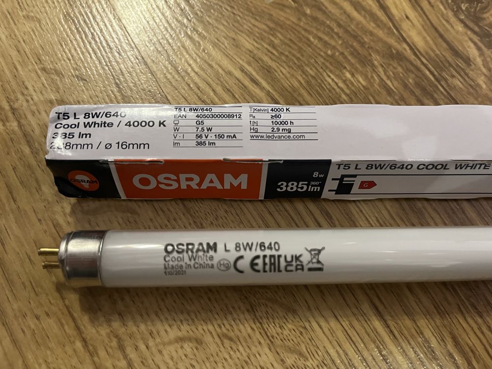 Świetlówka liniowa Osram 288 mm 8W