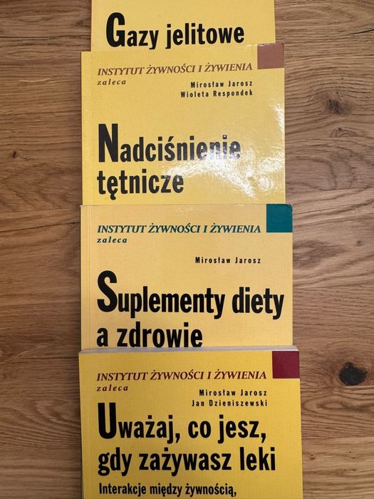 3 książki:Nadcisne, Gazy jelitowe, uważaj co jesz gdy...