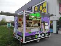 Przyczepa gastronomiczna food truck Bubble Tea. Biznes Leasing