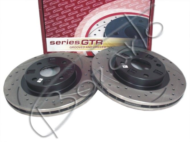 TARCZE hamulcowe Bozarto wiercone 258mm Mazda 323 F S VI BJ 1.5-2.0