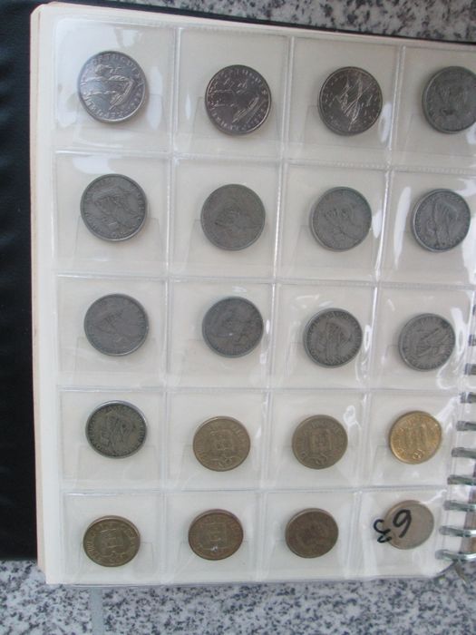 Moedas antigas da monarquia e Republica Portuguesa