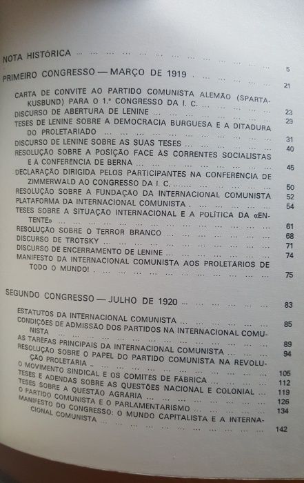 Manifestos, teses e resoluções dos quatro primeiros congressos da Inte