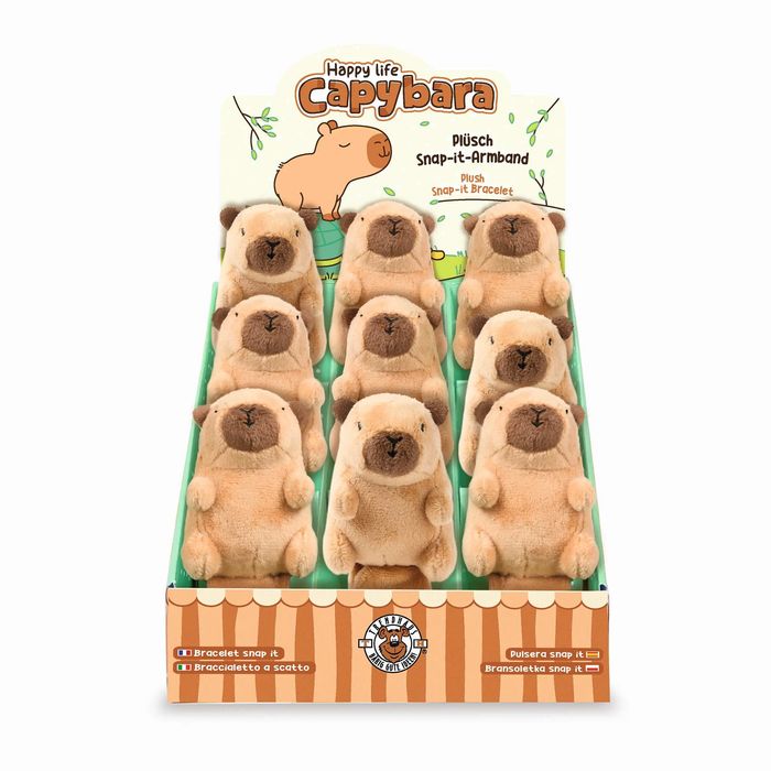Bransoletka pluszowa Kapibara Snap-it. Trendhaus