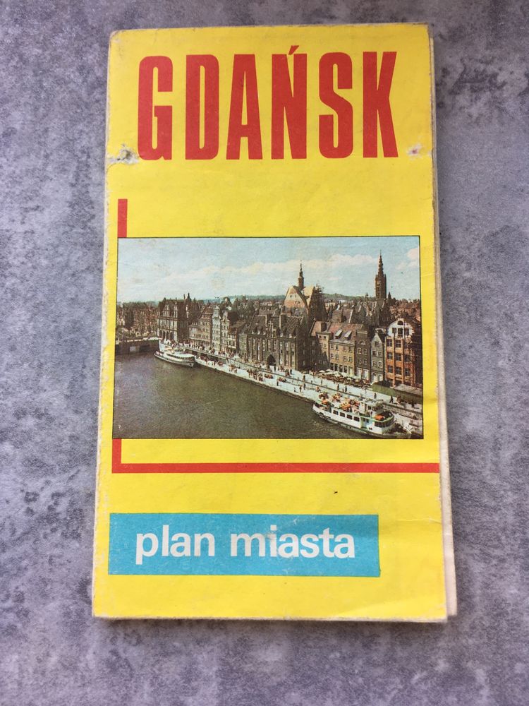 Gdańsk plan miasta z 1984