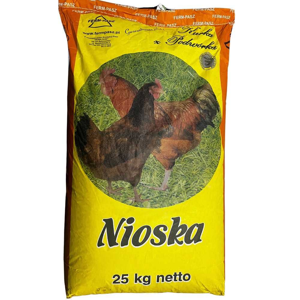 25kg KONCENTRAT Nioska FERM-PASZ Dla Kur  Pasza 35%  Kompleks Witamin