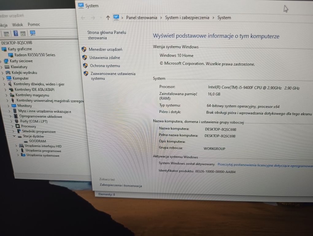 Komputer gemingowy Procesor i5, Ram  16GB