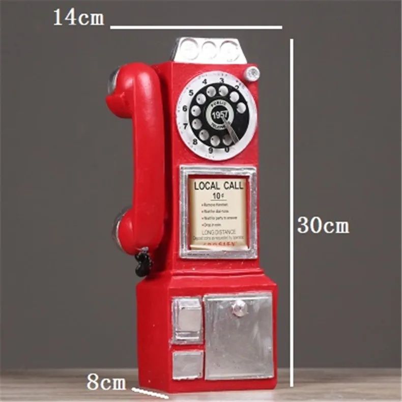 Artigo decorativo a imitar telefone antigo