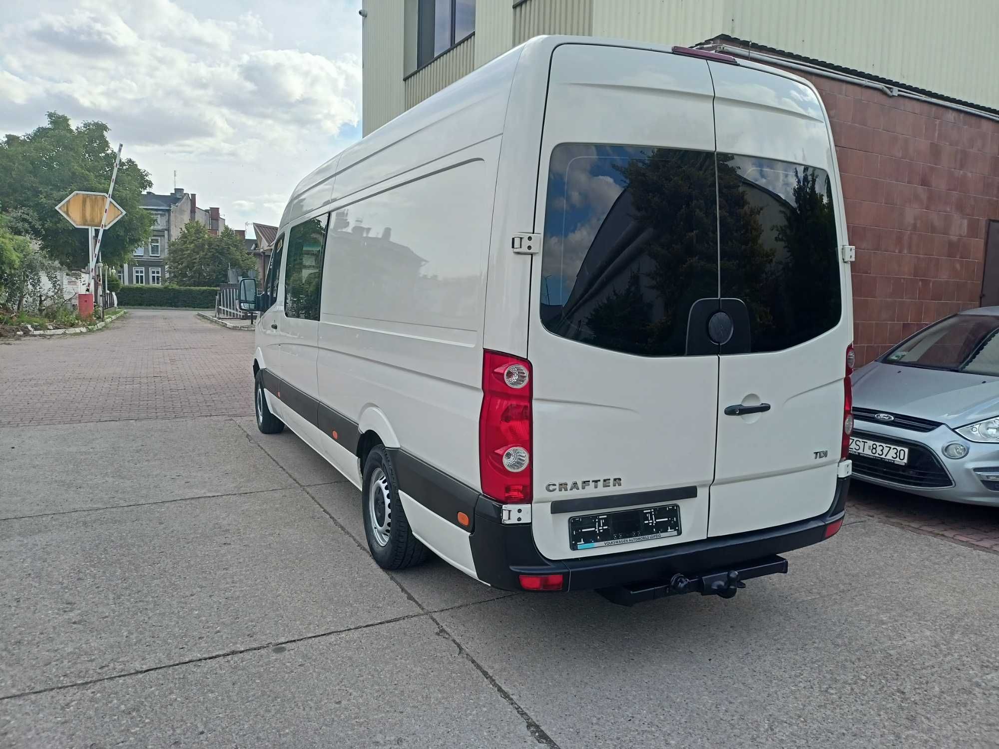 VW Crafter 2.5 TDI Maxi 6osobowy Brygadowka Klima Tempomat Sprowadzony