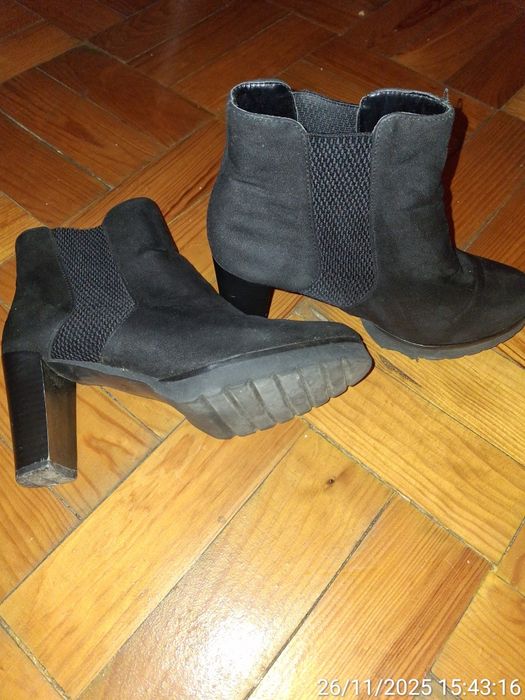 Botas salto pretas