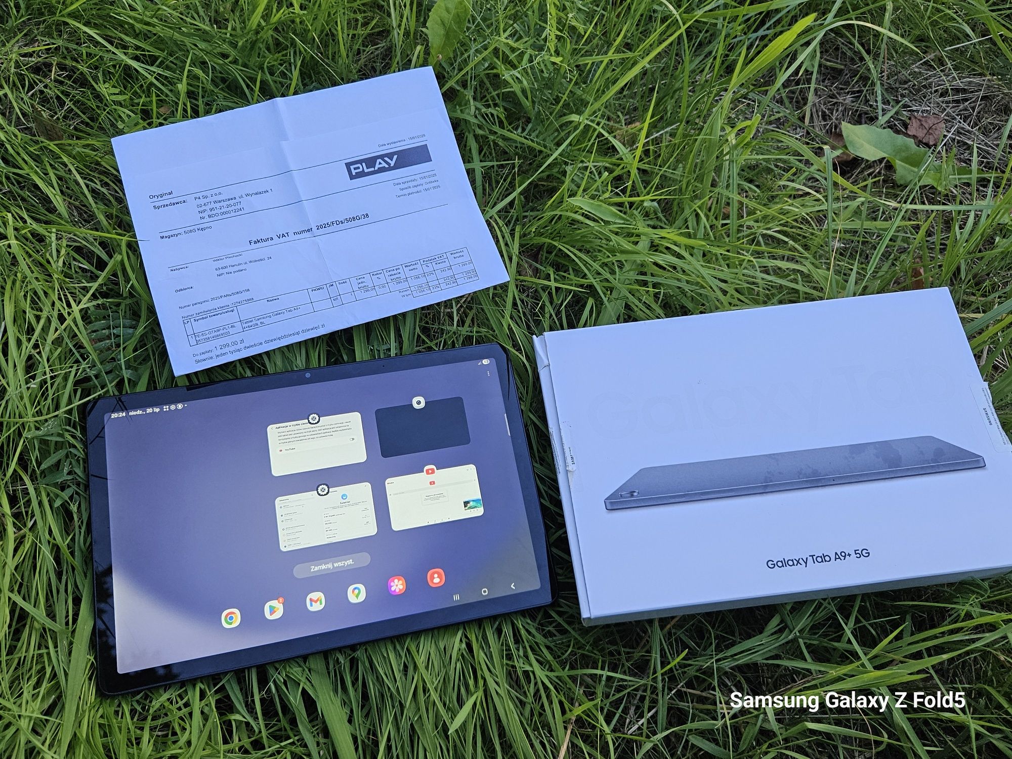 Samsung Galaxy Tab A9+, 10,5", 1,5 Lat gwarancji,One UI 7,super stan