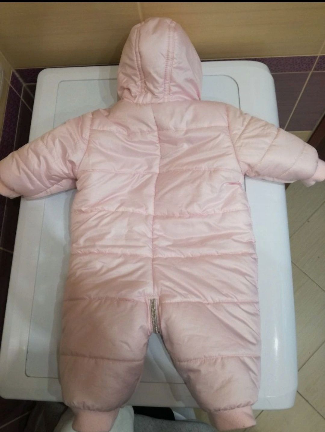 Kombinezon Mayoral jak nowy. Różowy 62cm. Kaptur