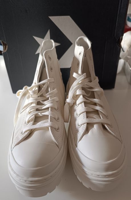 Chuck Taylor All Star - Botas Plataforma em Cabedal