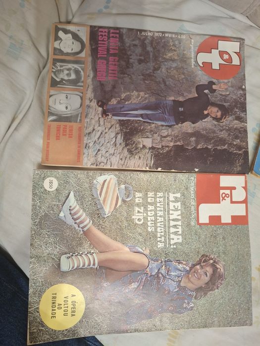 Revistas vintage radio televisão lenita gentil