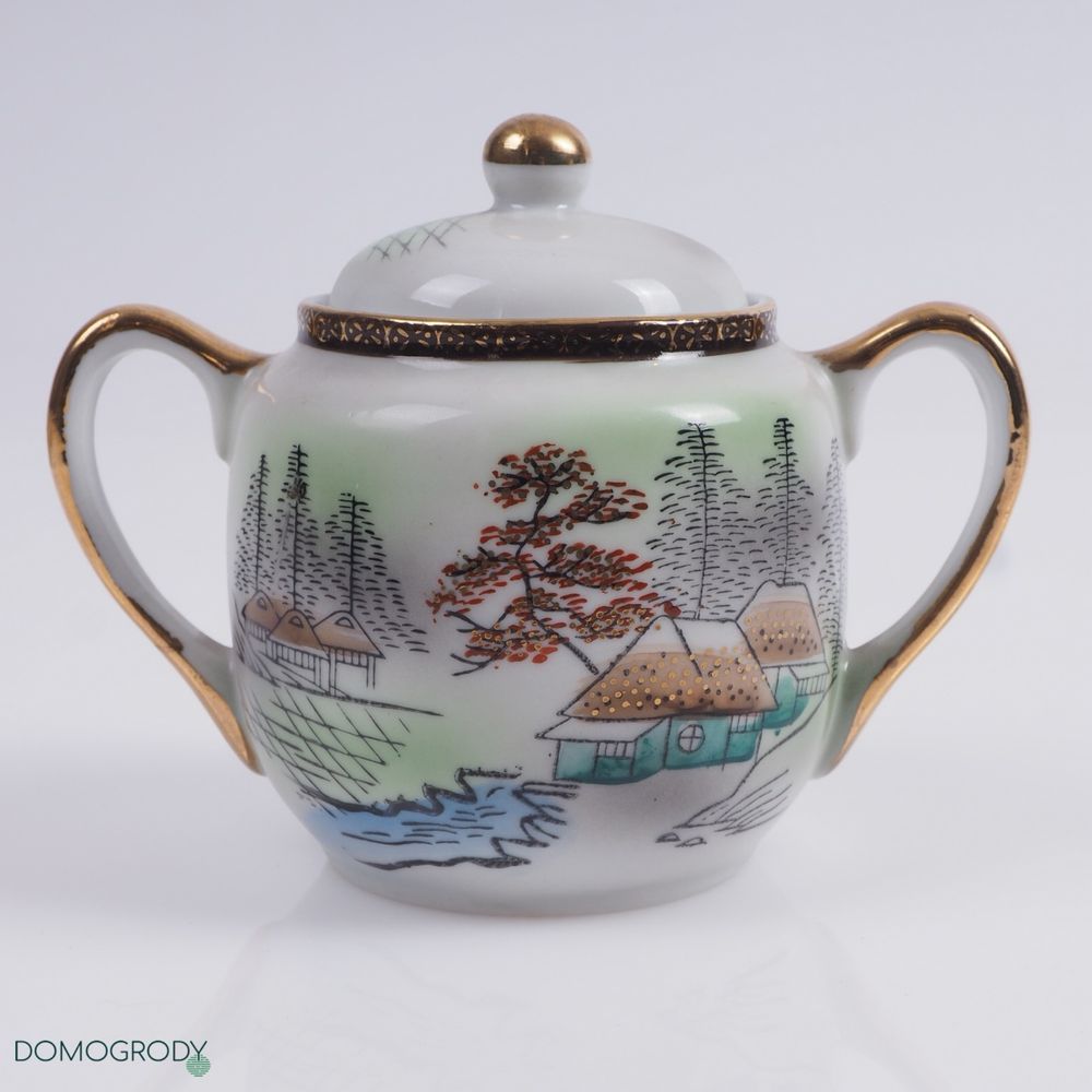 Serwis porcelanowy do herbaty KUTANI, Japonia lata 60-te