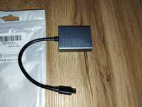 Rozdzielacz splitter USB-C RJ45