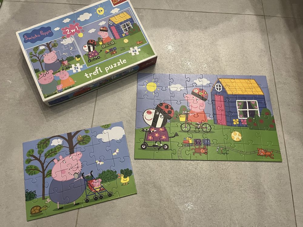 Zestaw 2w1 puzzle Trefl Świnka Peppa wiek 3+