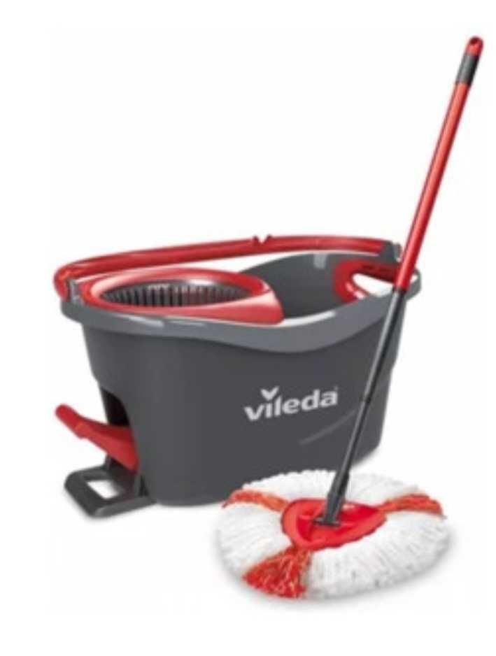 Vileda turbo, balde com pedal + esfregona