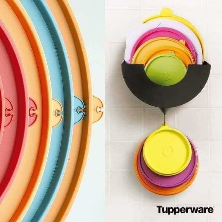 Organizador de Tampas da Tupperware