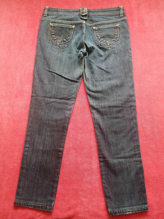 DOLCE GABBANA Wonder Woman Jeans 7/8 Spodnie Damskie W 26 Very Tight