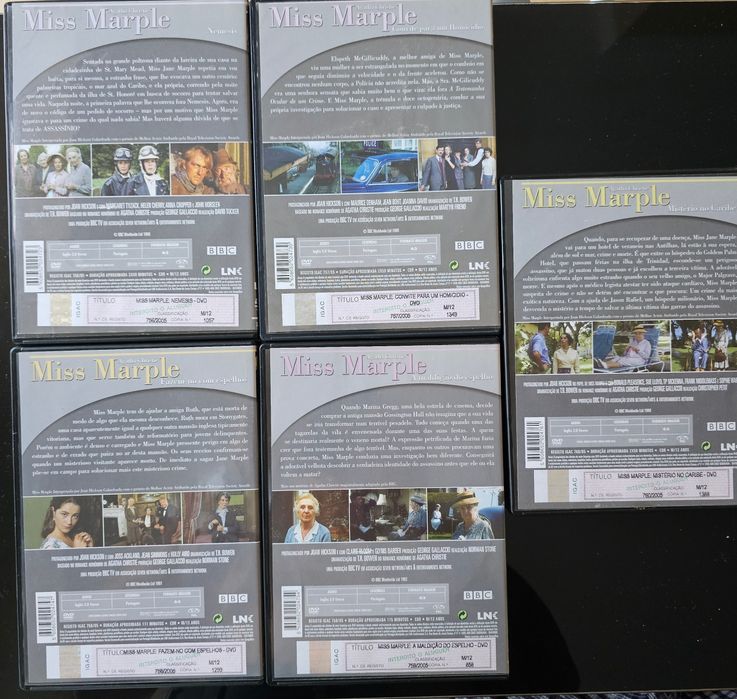 Miss Marple 5 dvd's Vol 2.