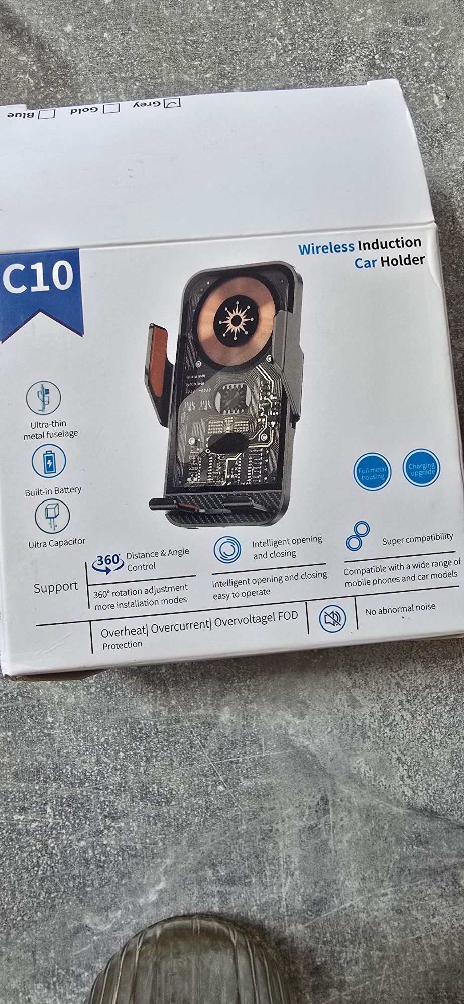 Ładowarka samochodowa indukcyjna. Samsung i inne