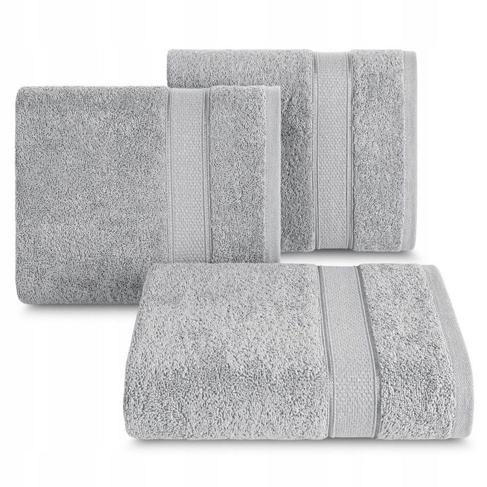 Ręcznik Kąpielowy 70x140 Bawełniany Frotte 500g/m2 Liana 04 Srebrny