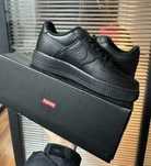 NikeAirForce1LowSupremeBlack r.44