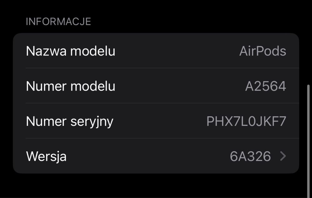 Oryginalne słuchawki Apple AirPods 3