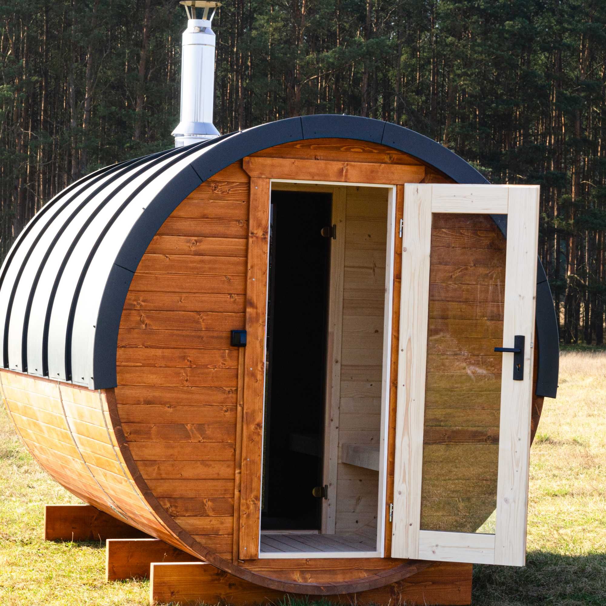 drewniana sauna rozmiar L2
