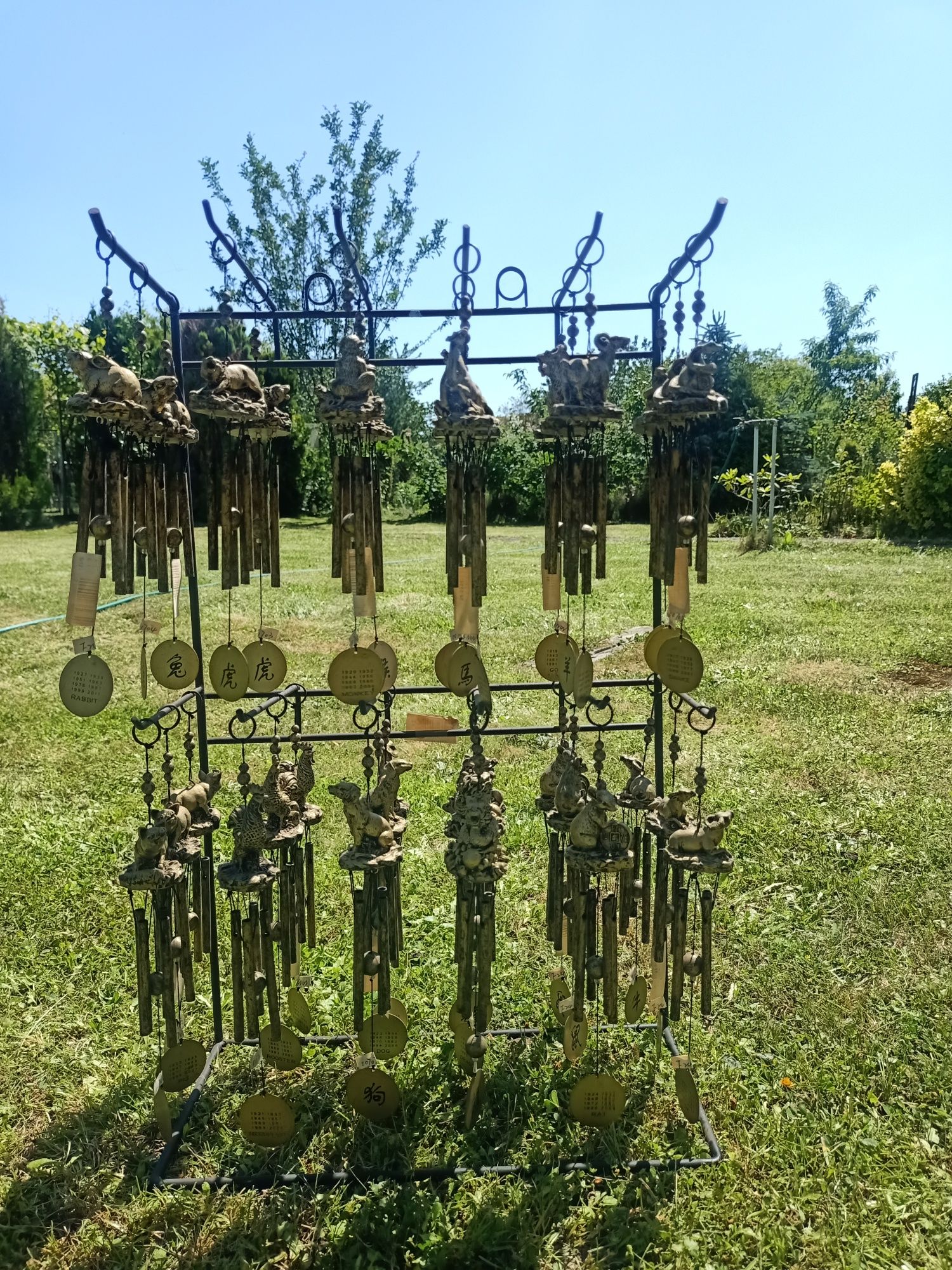 Komplet dzwonków - chińskie znaki zodiaku